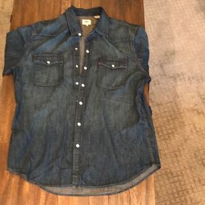 Levi’s men’s jean button down.